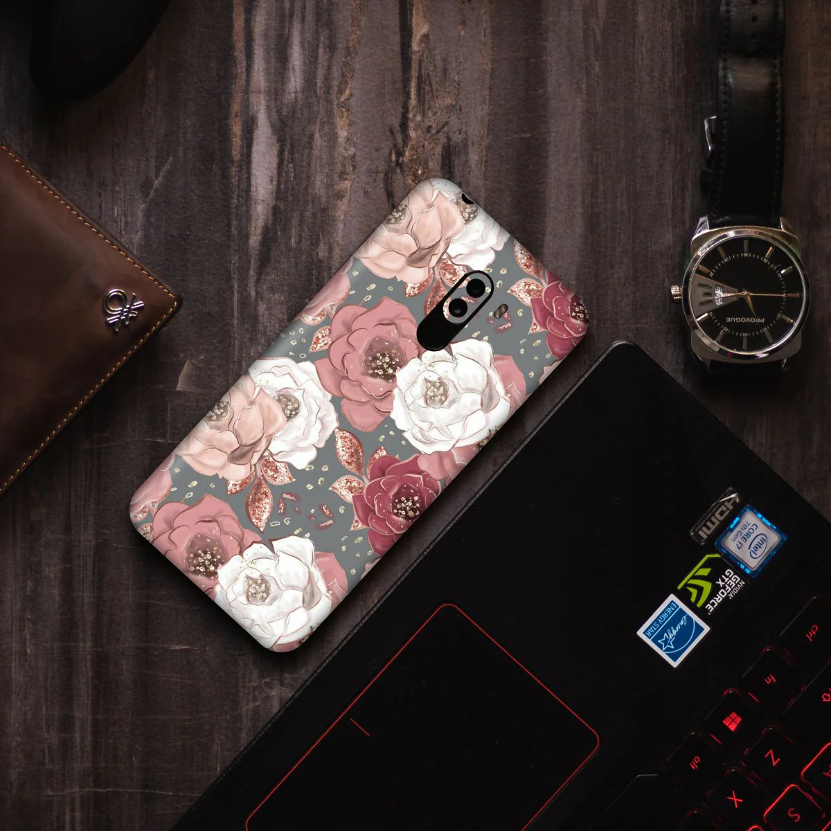 Pink Floral 1 Mobile Wrap