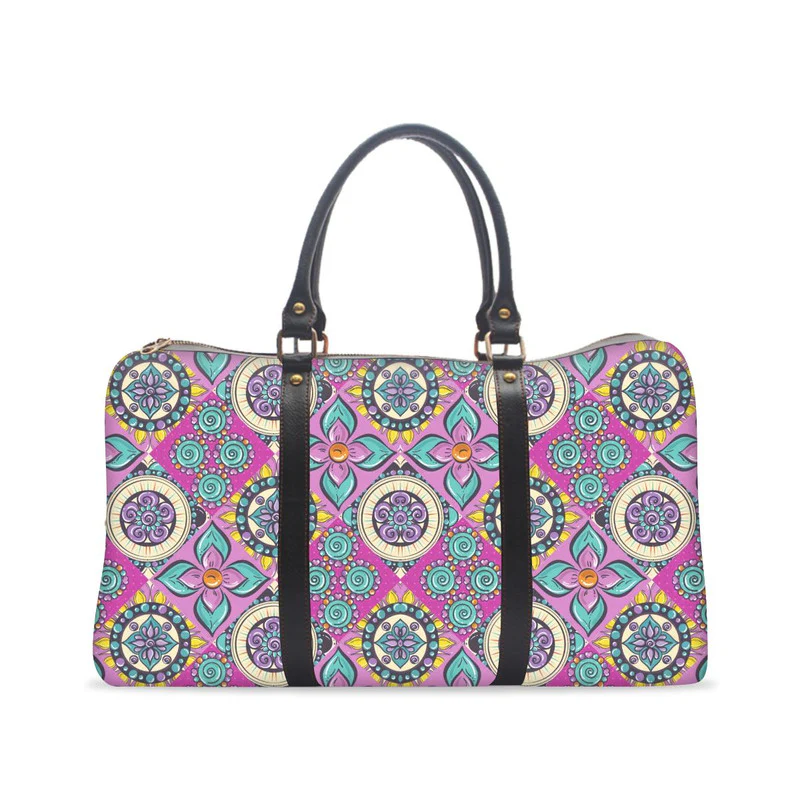 Pink Mandala Gym Bag