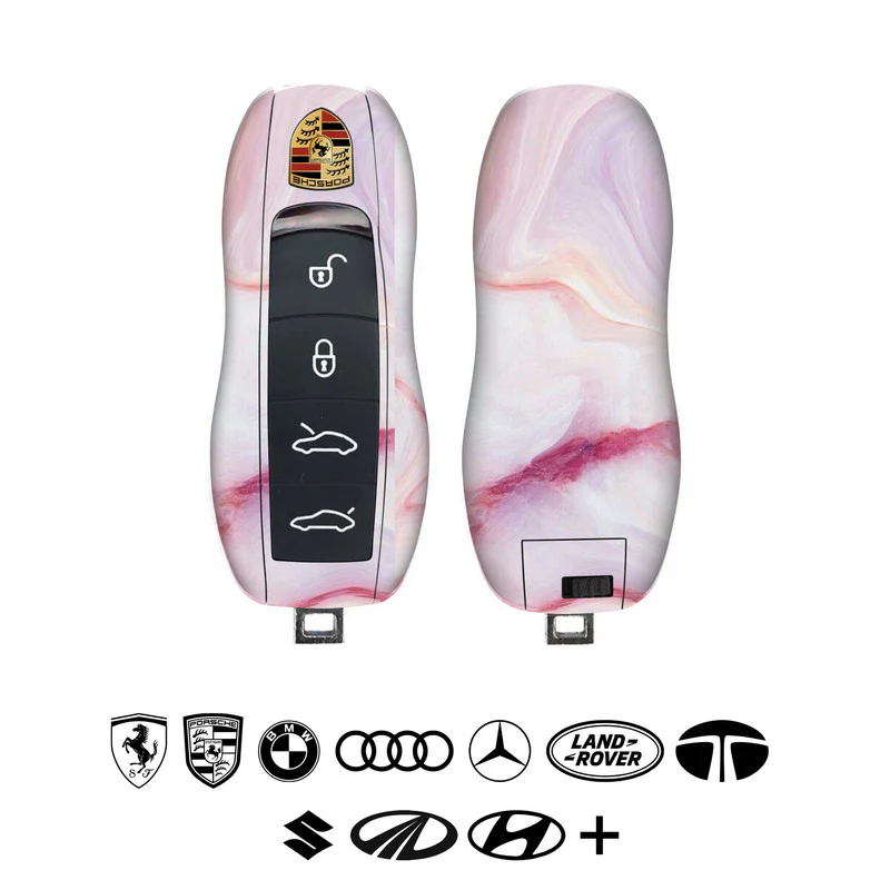 Pink Marble 2 Car Key Skins - Image 2