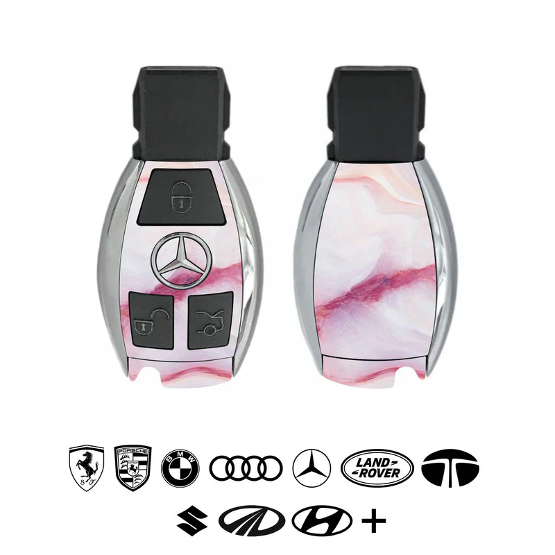Pink Marble 2 Car Key Skins - Image 3