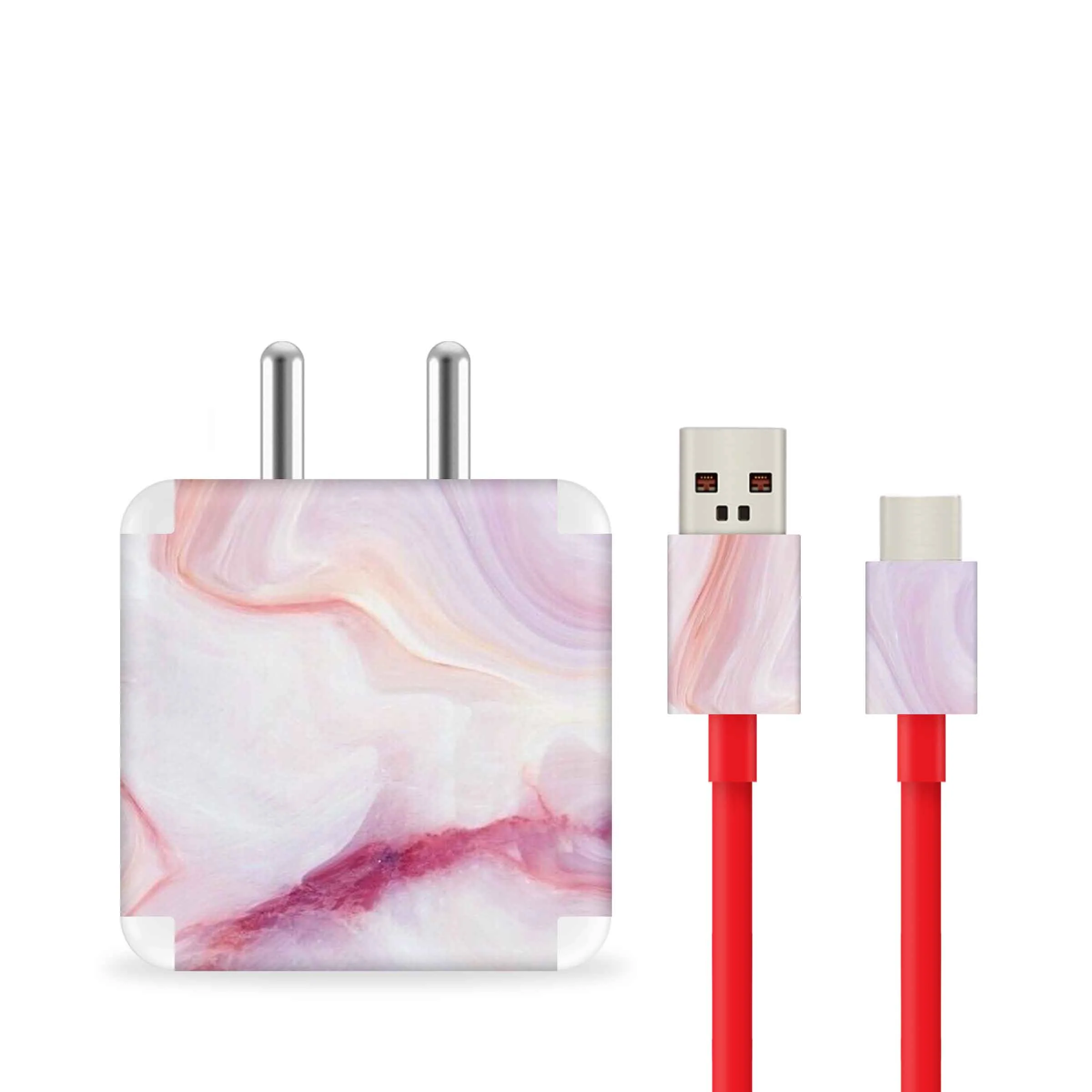 Pink Marble 2 Charger Skin - Image 2