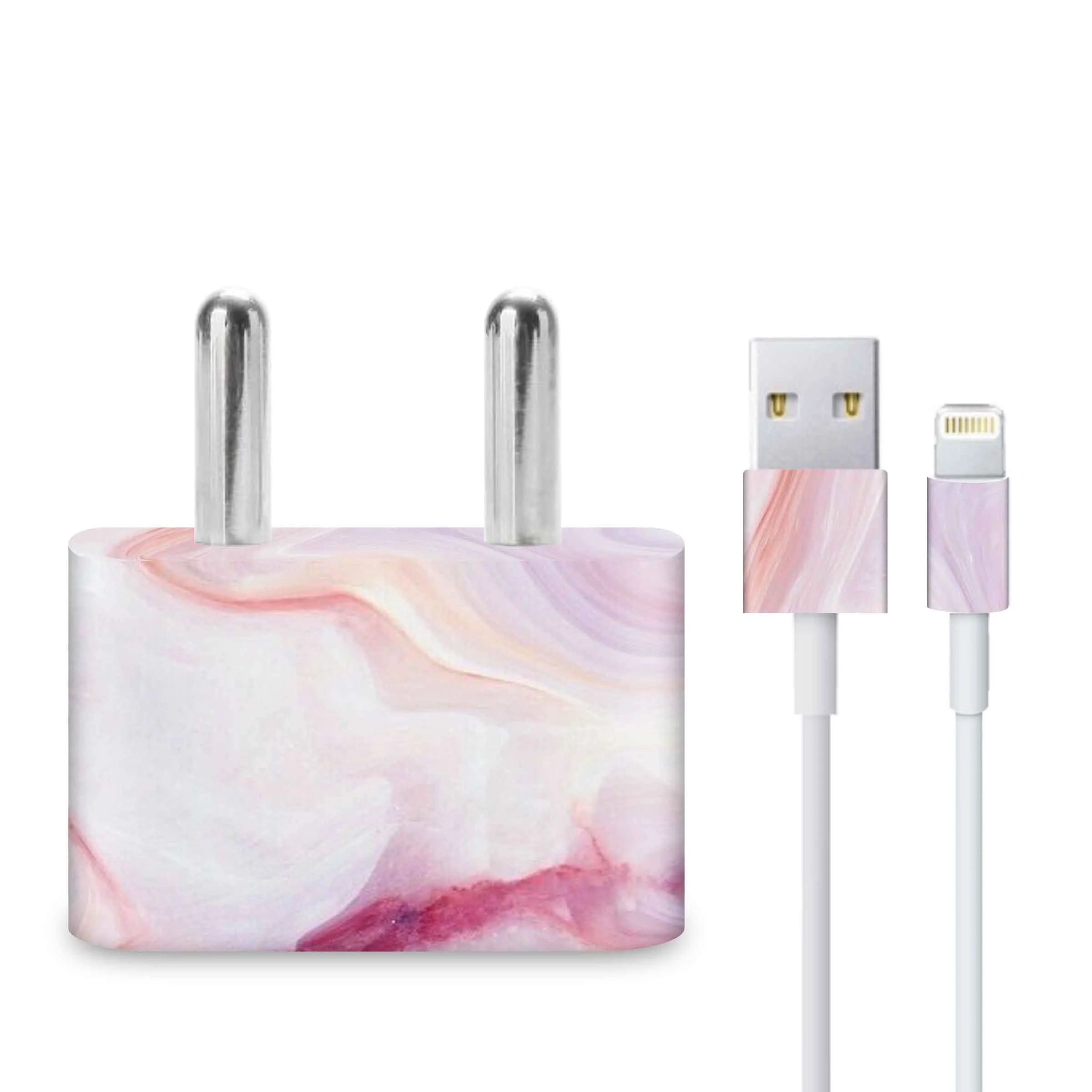 Pink Marble 2 Charger Skin - Image 3
