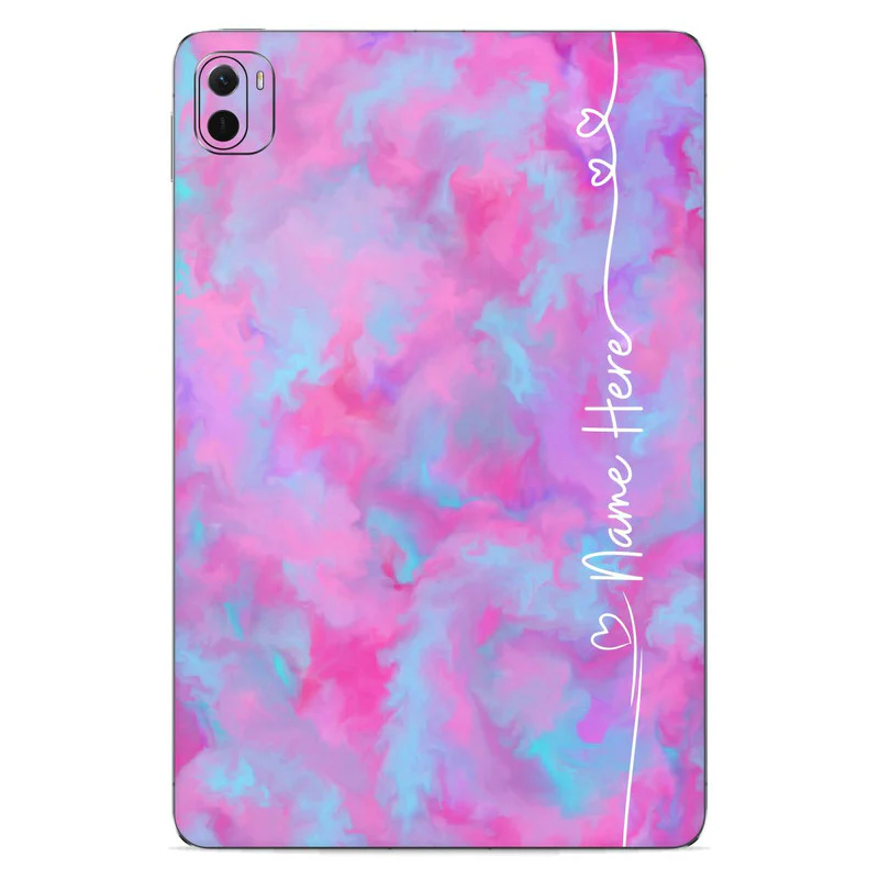 Pink Paint Custom Name Xiaomi Pad Skin