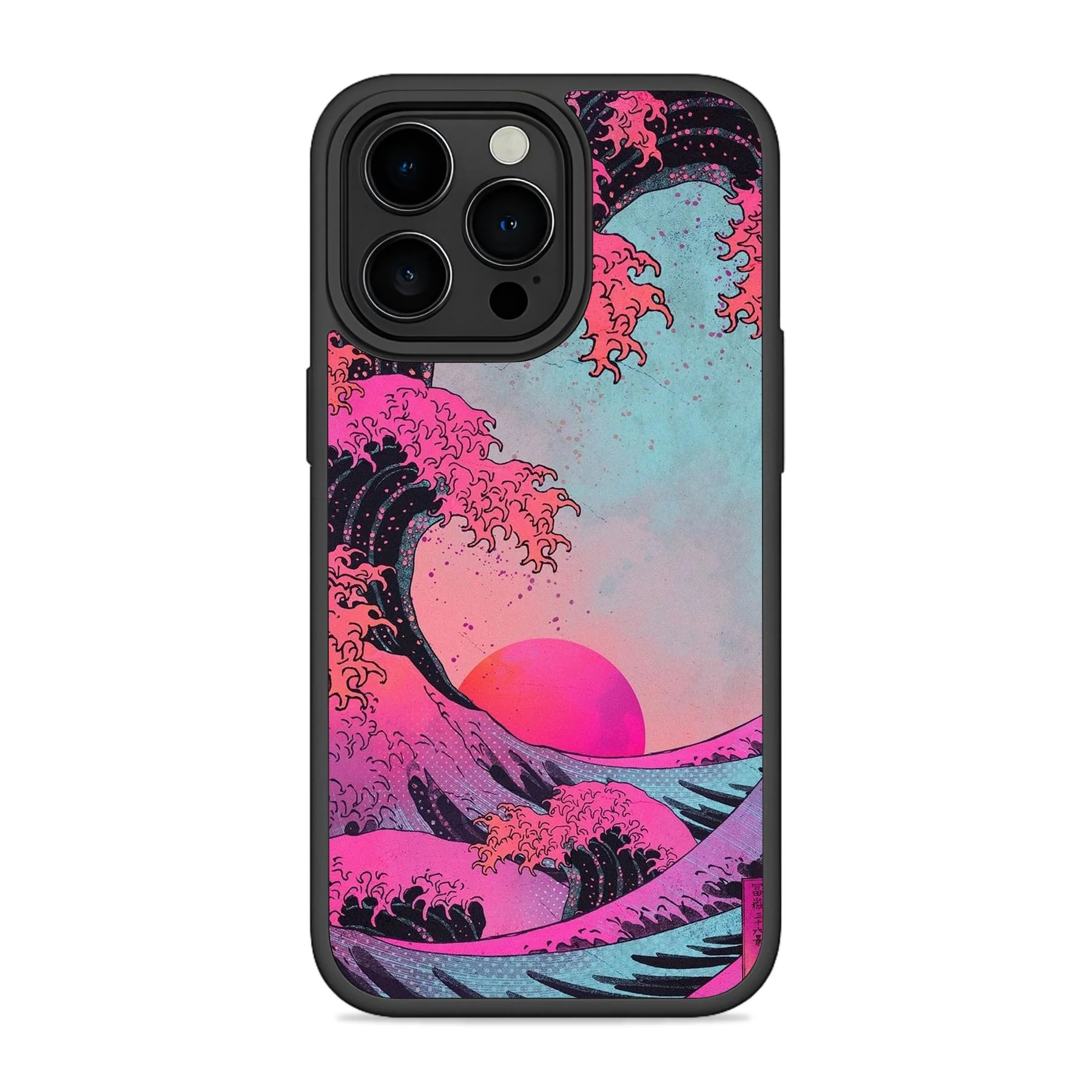 Pink Waves Mobile Bumper Cover