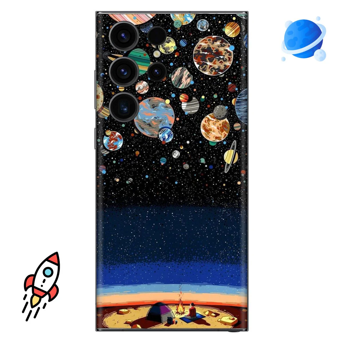Planet In Space Mobile Skin