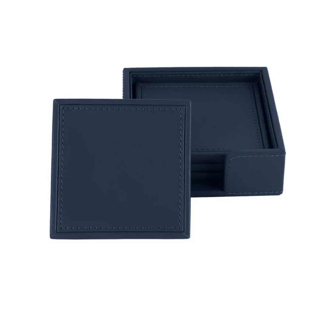 Premium Vegan Leather Coasters (10.2L x 10.2W) - Image 3