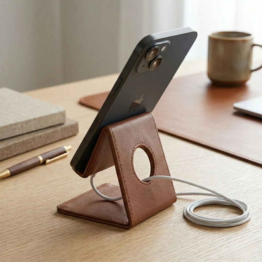 Premium Vegan Leather Mobile Holder
