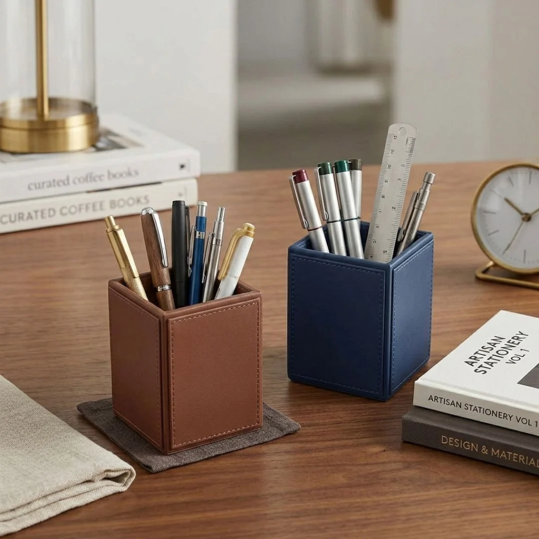 Premium Vegan Leather Pen Holder - Image 3