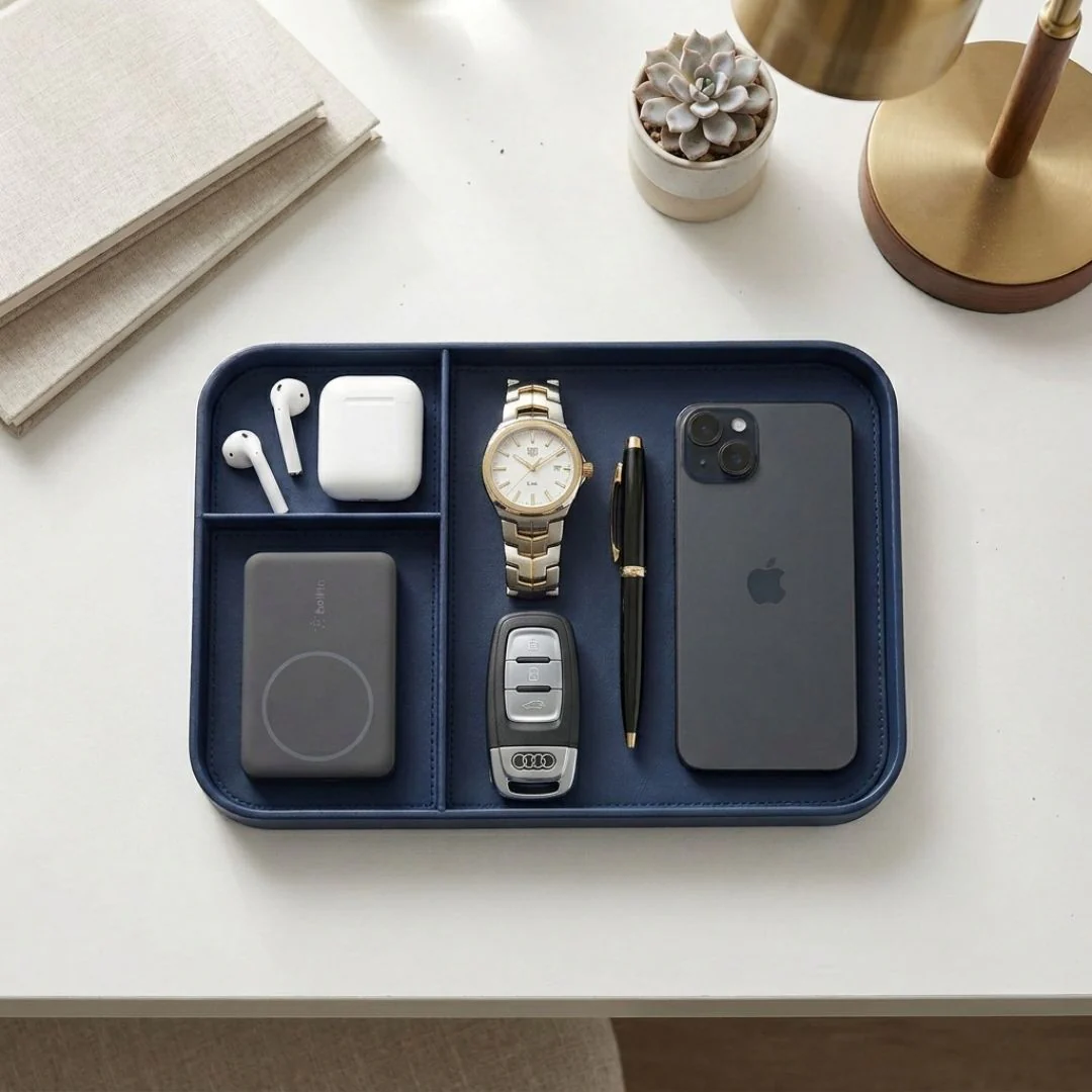Premium Vegan Leather Valet Tray (30x20.5 cm) - Image 2