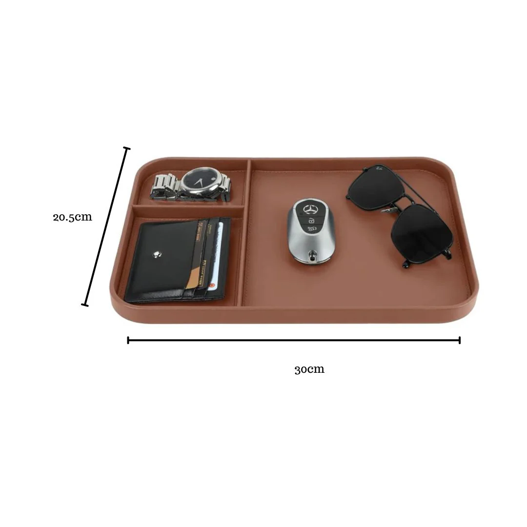 Premium Vegan Leather Valet Tray (30x20.5 cm) - Image 3