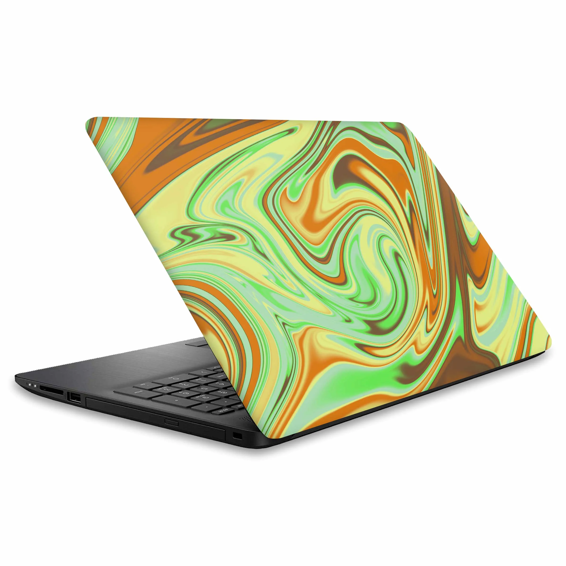 Psychedelic Green Laptop Skins