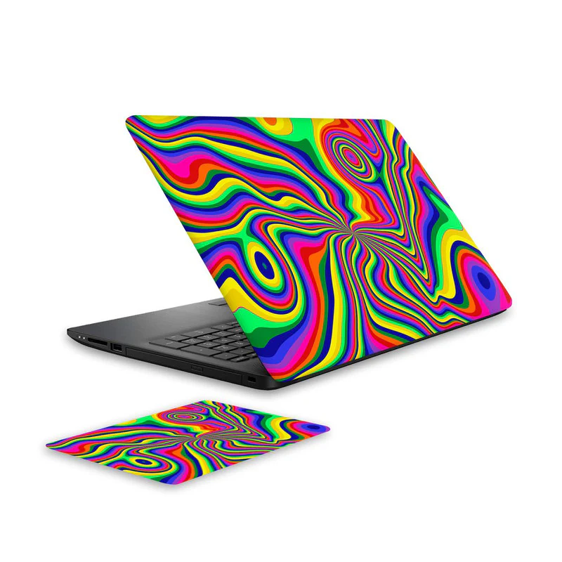 Psychedellic 1 Laptop Skin and Mouse Pad Combo
