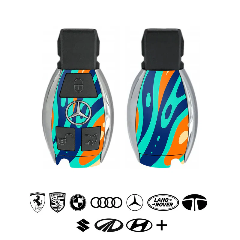 Psychedellic 3 Car Key Skins - Image 2