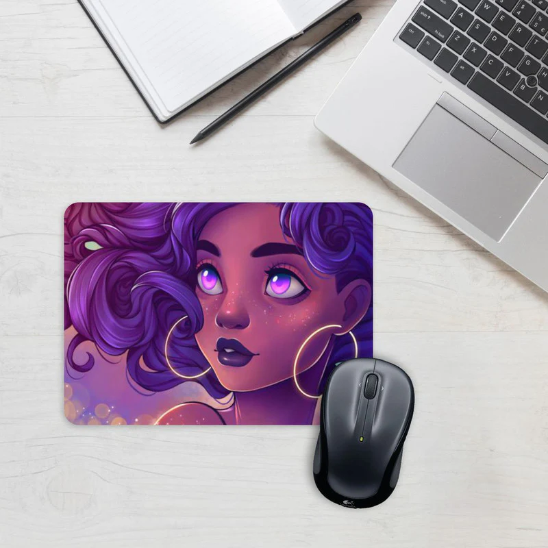 Purple Curls Mouse Pad - Image 2