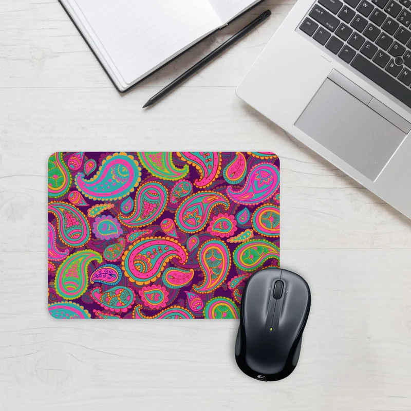 Purple Floral Mandala Mouse Pad - Image 2