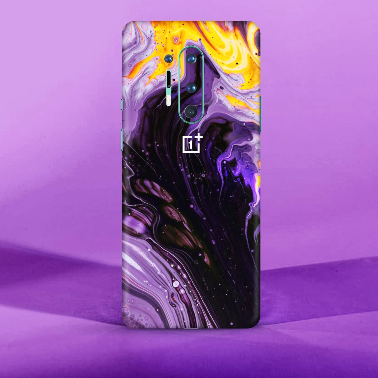 Purple Splash Marble Mobile Skin