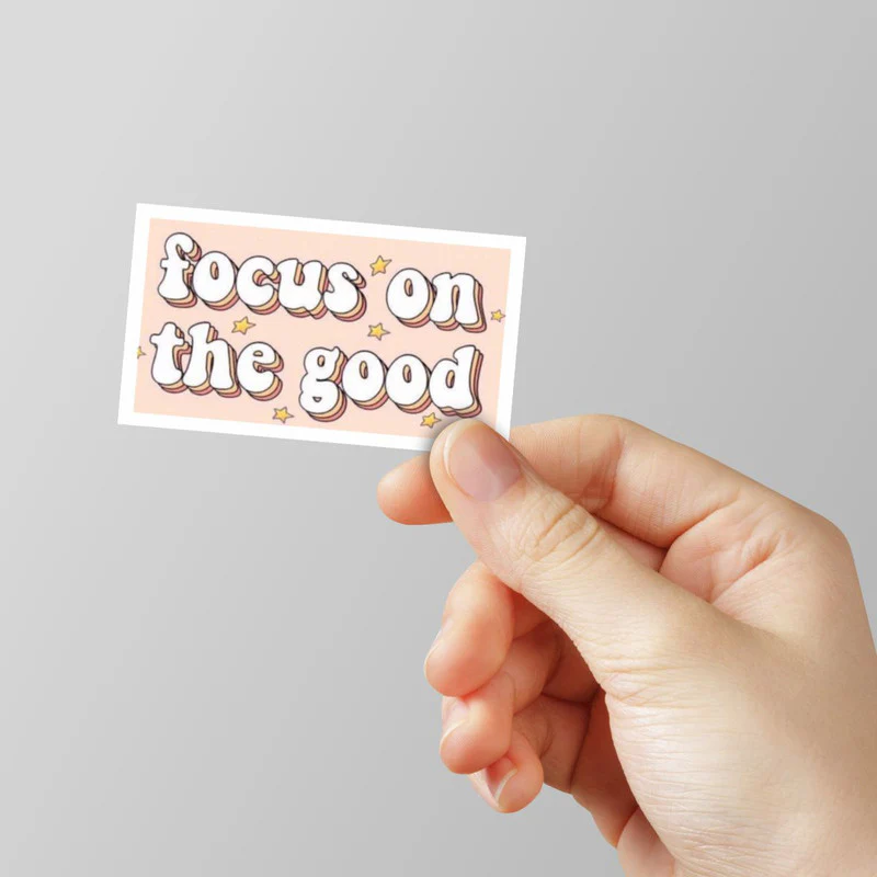 Focus on the Good Laptop Sticker