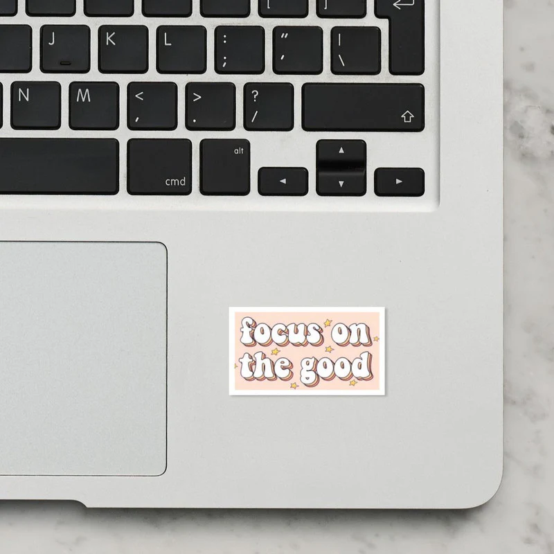 Focus on the Good Laptop Sticker - Image 2