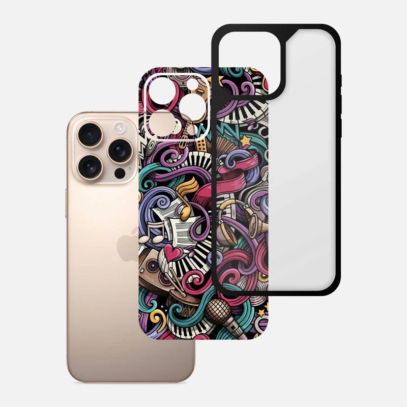 Music Abstract Bumper Mobile Cover - Image 3