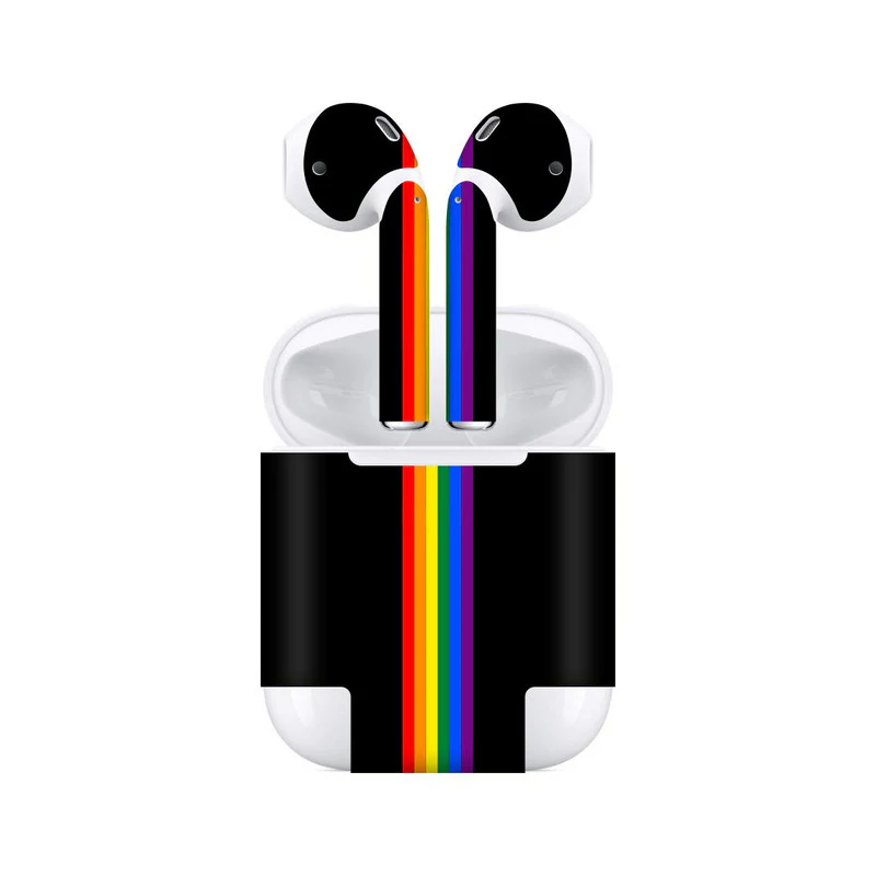 Airpods Rainbow Lines Skin