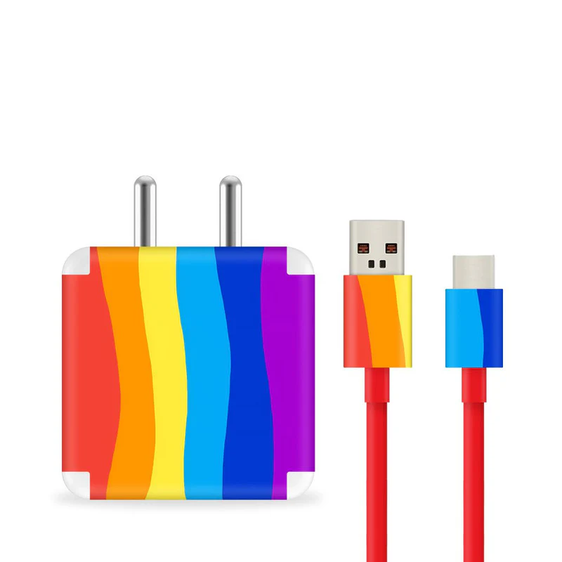 Pastel Rainbow Charger Skin - Image 2