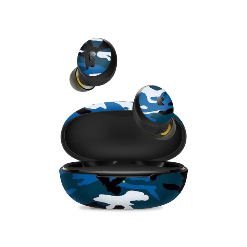 Blue Camo Skin for Realme Buds TWS