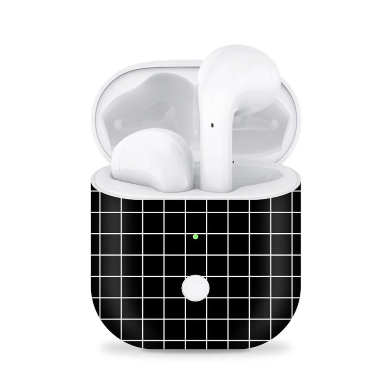 Squares Black Skin for Realme Buds TWS