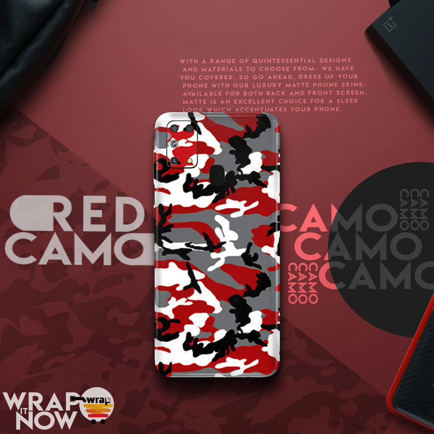 Red Camo Mobile Skin