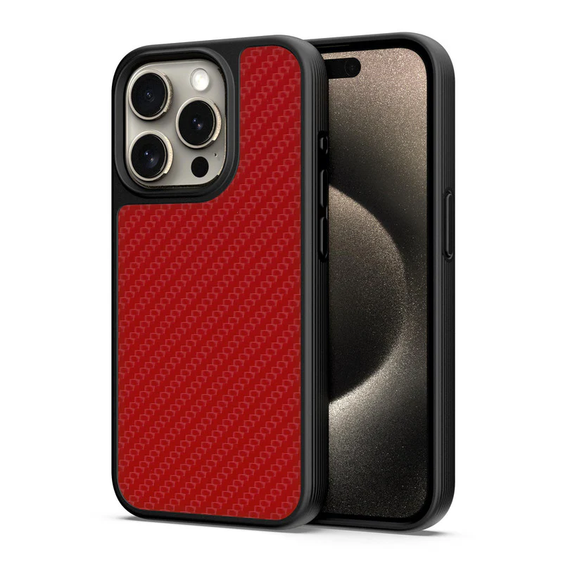 Red Carbon 3D Mobile Bumper Cover - Image 2