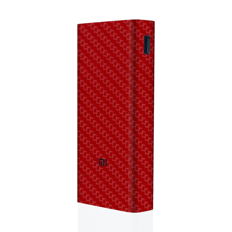 Red Carbon Mi Powerbank Skins