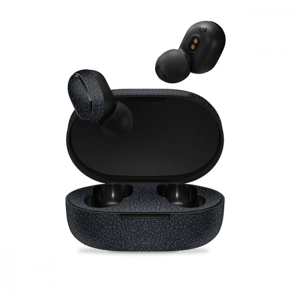 Black Leather Skin For Redmi Airdots TWS