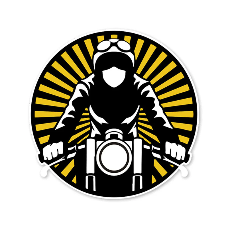 Retro Biker Bike Fuel Tank Decal - Image 2
