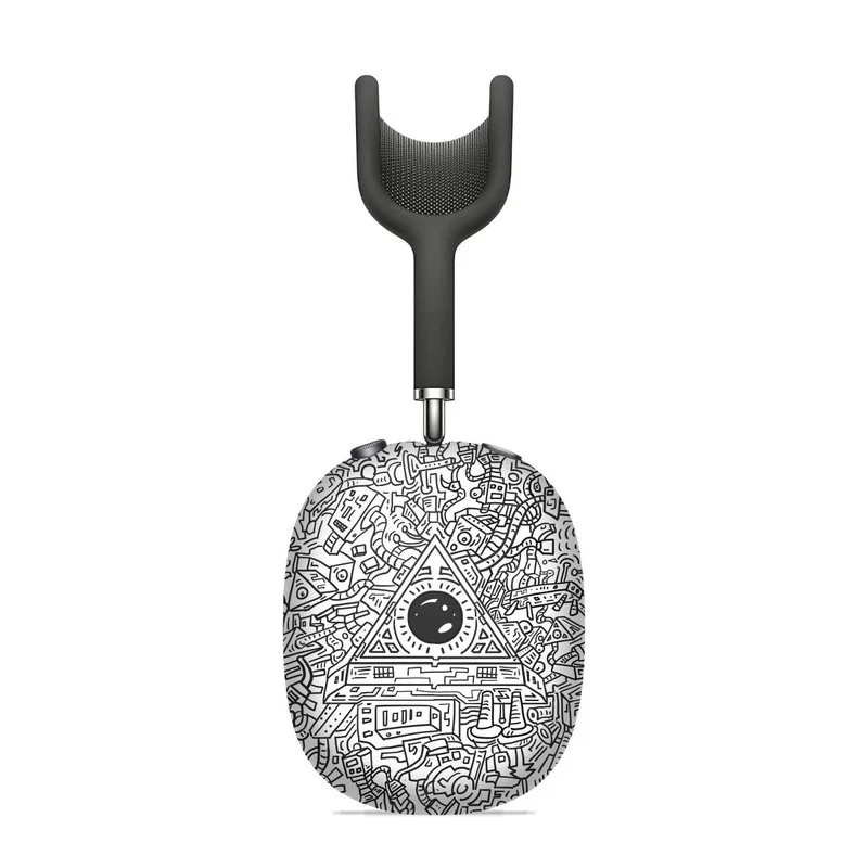 Robotic Doodle Apple AirPods Max Skin