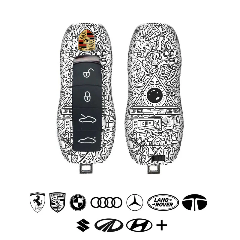Robotic Doodle Car Key Skins