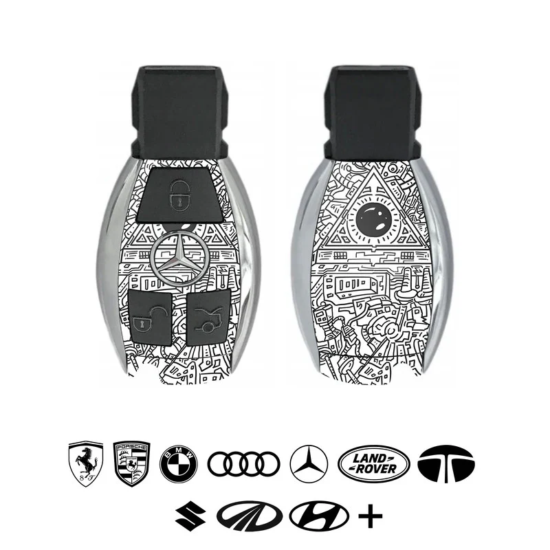 Robotic Doodle Car Key Skins - Image 2