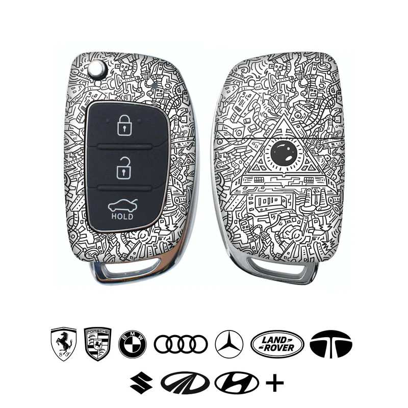 Robotic Doodle Car Key Skins - Image 3