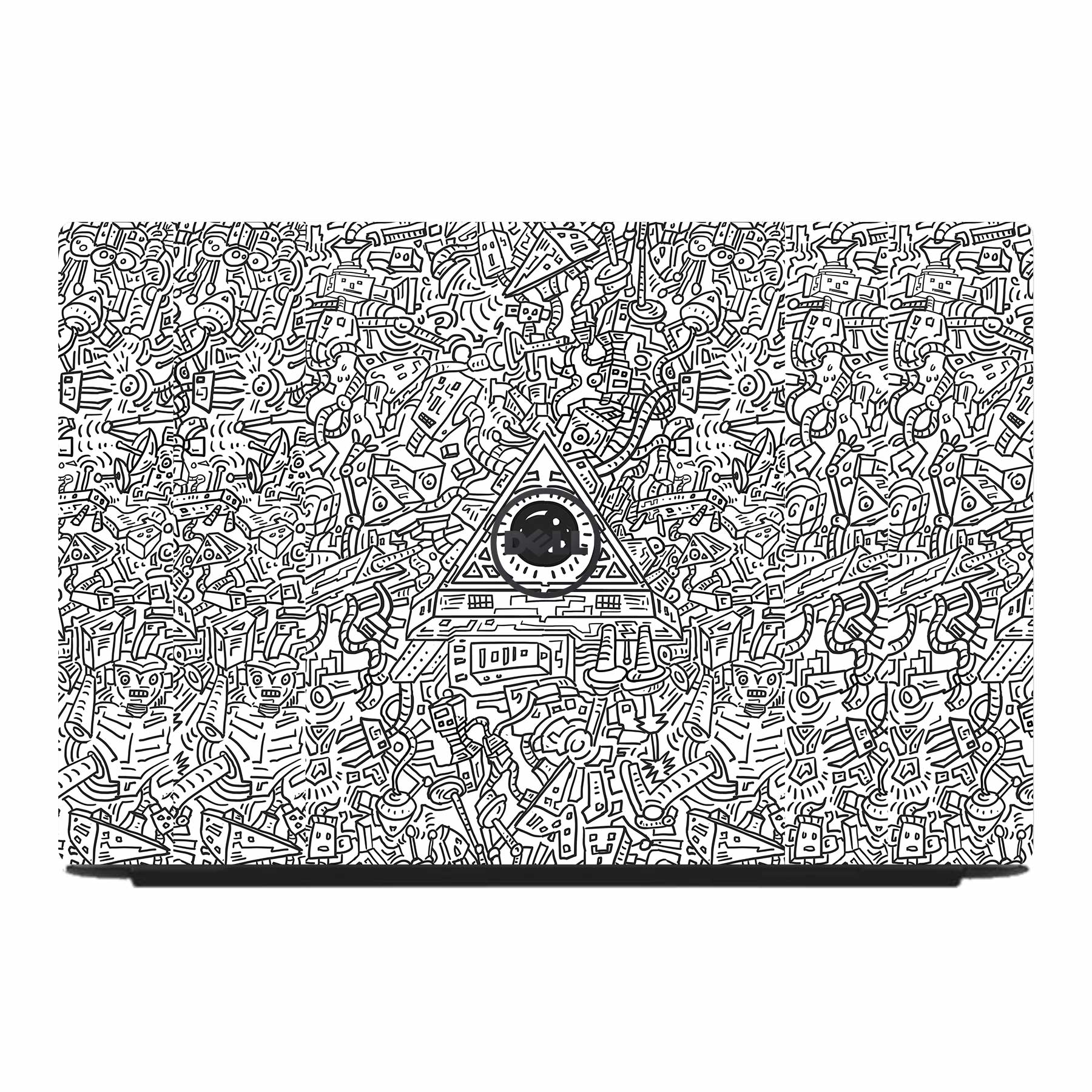 Robotic Doodle Laptop Dell Inspiron 3501 3520 Laptop Skin