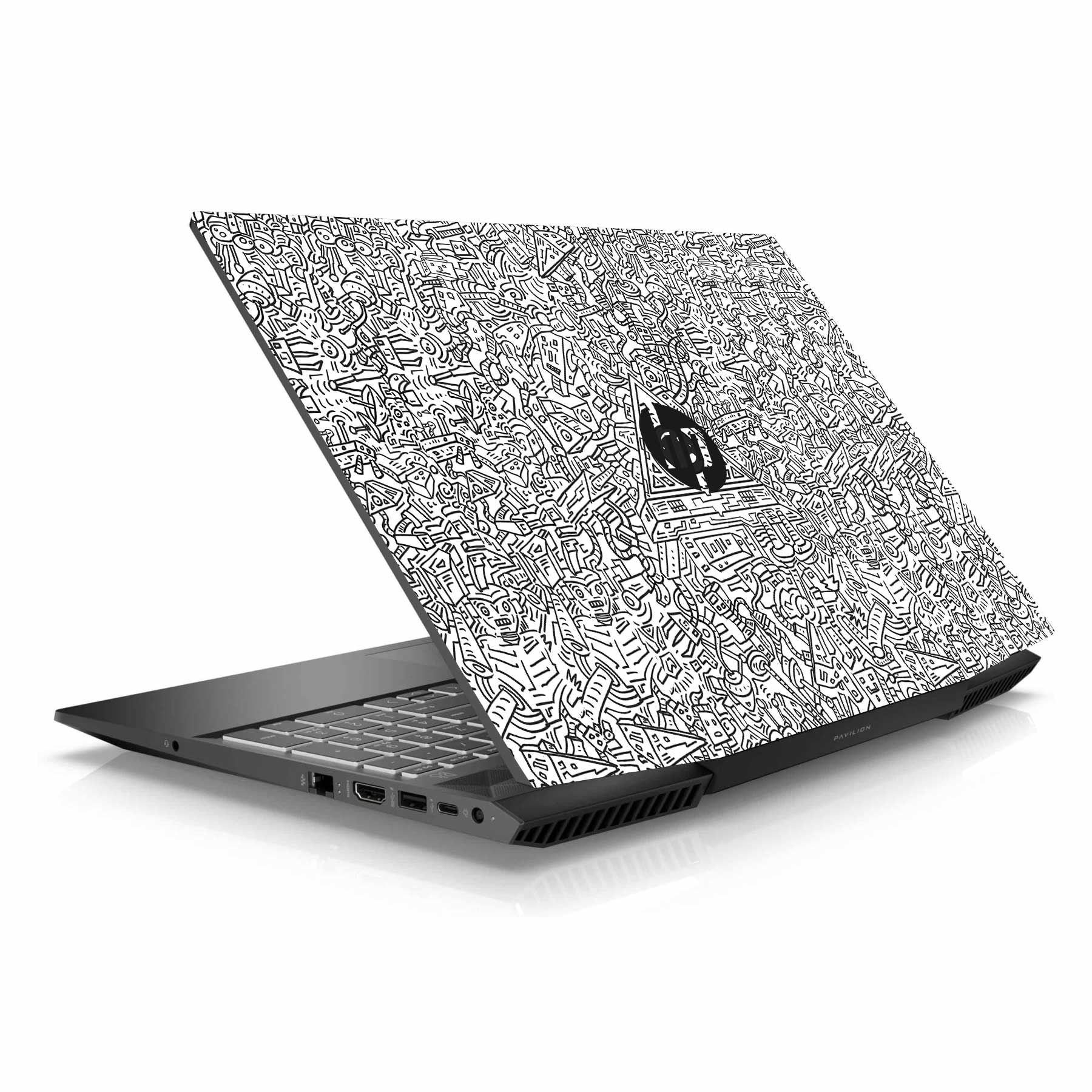 Robotic Doodle Laptop HP Pavilion Gaming 15 CX Series Laptop Skin