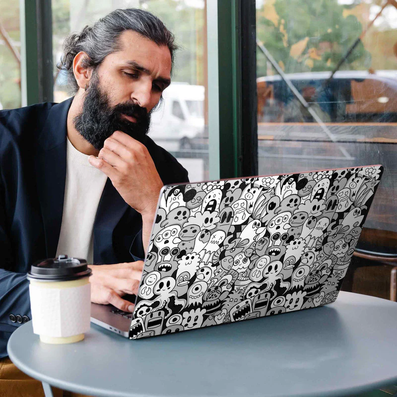 Robotic Ghost Laptop Skins - Image 3