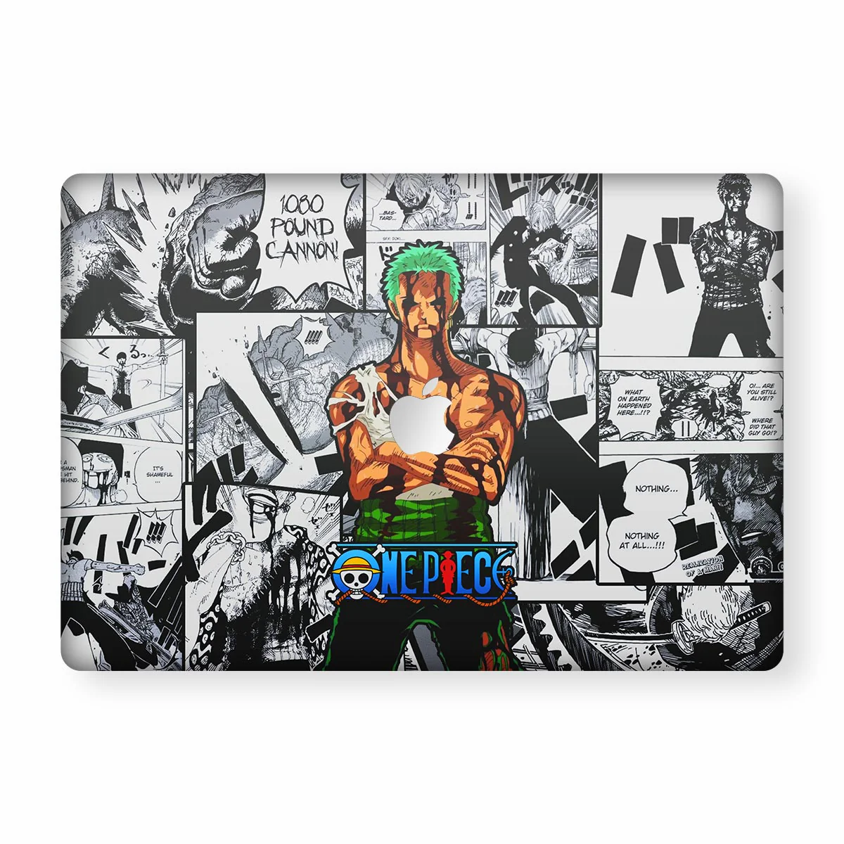 Roronoa Zoro Comic Art Macbook Skin
