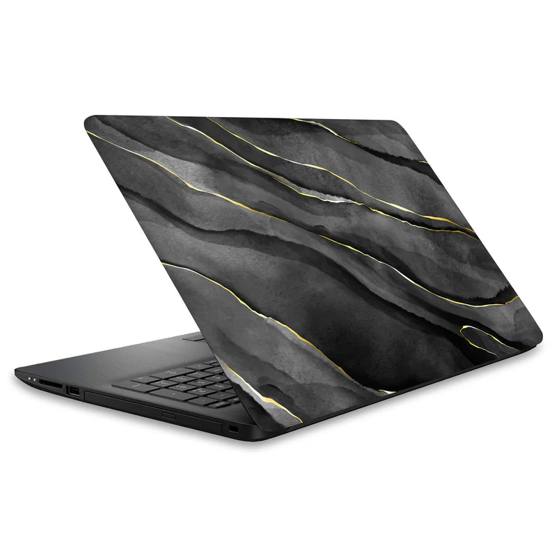 Royal Black Marble Laptop Skin - Image 2