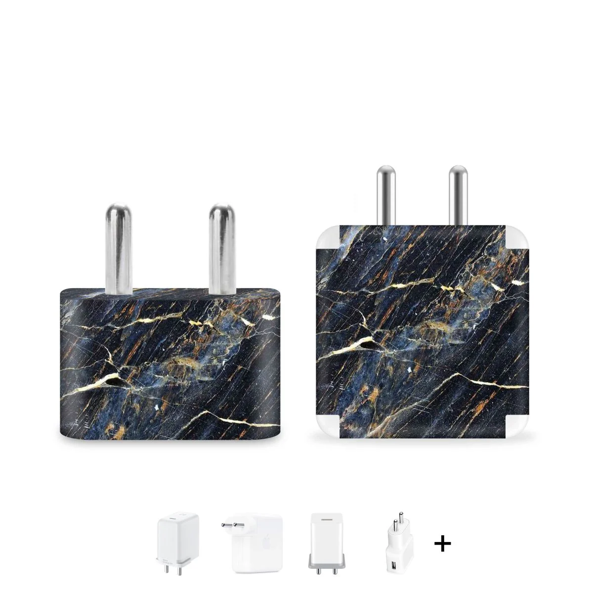 Royal Blue Marble Charger Skin