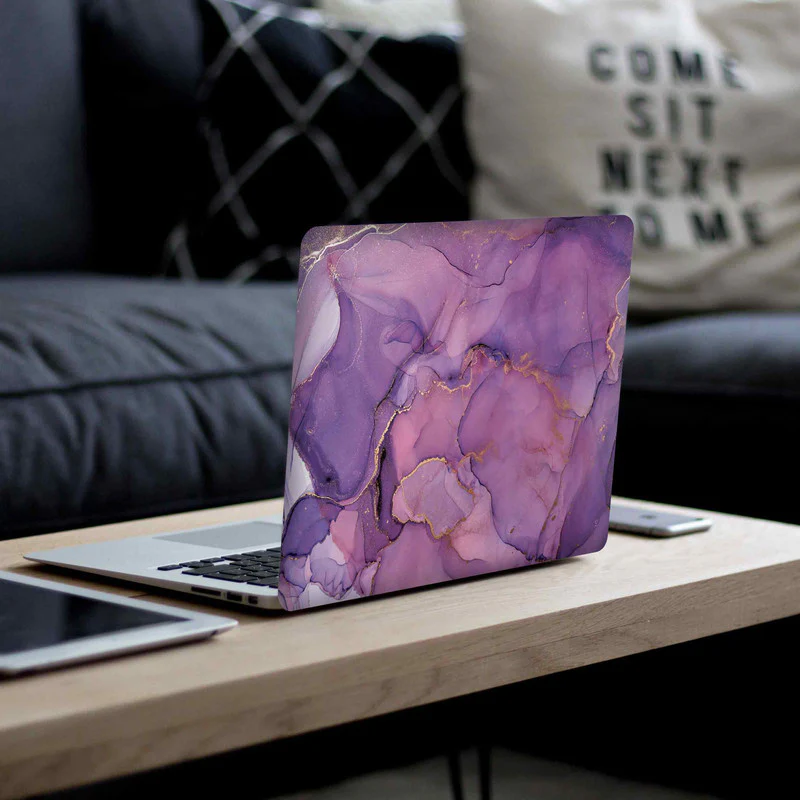 Royal Purple Marble Laptop Skin - Image 2