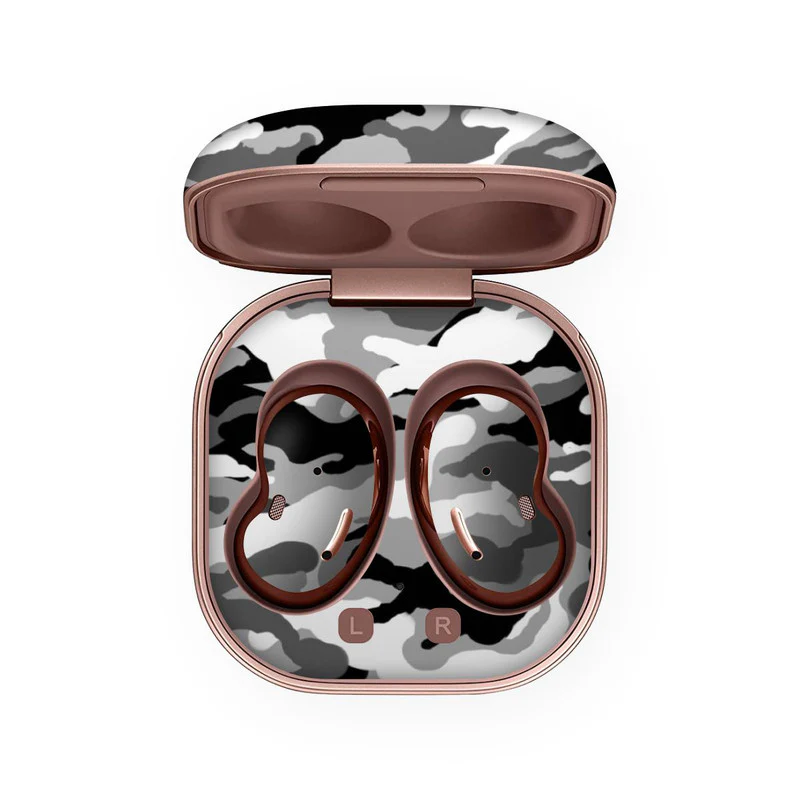 Grey Camo Skin For Samsung Buds Live