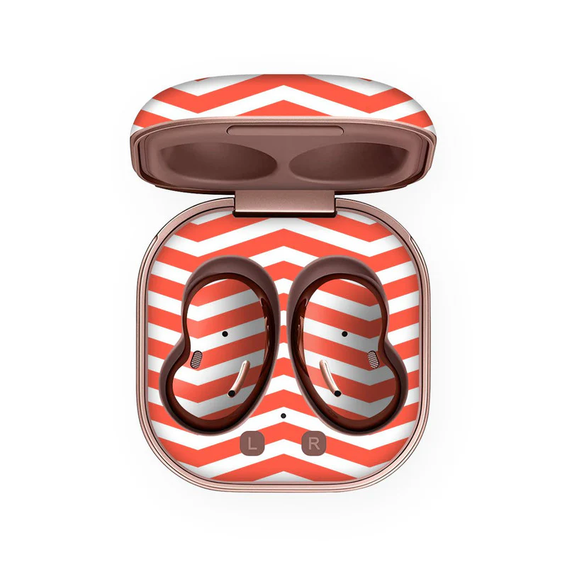 Wave Red Skin For Samsung Buds Live