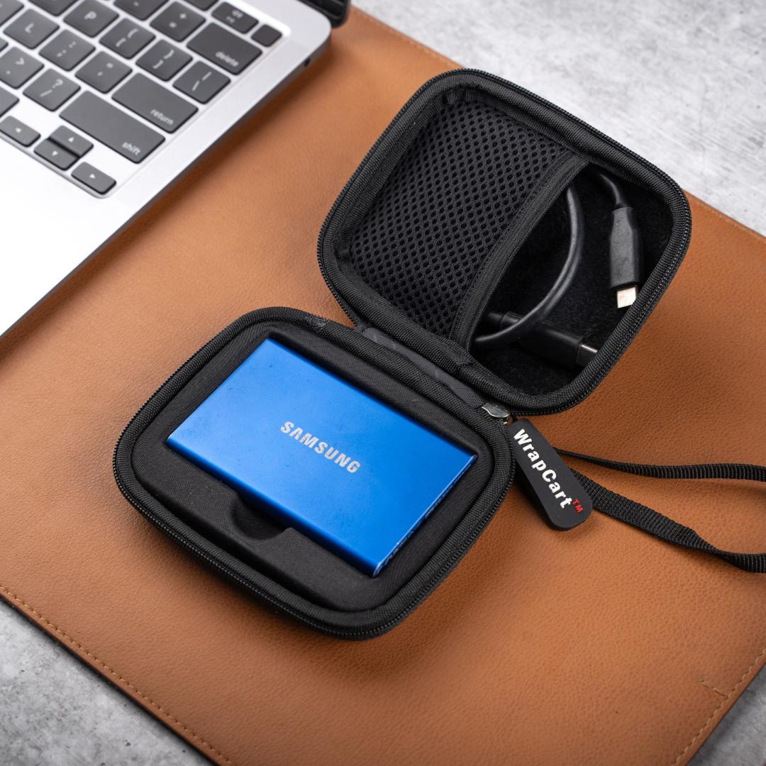 Samsung T7 and T7 Touch SSD Organizer - Black Hard EVA Case - Image 2
