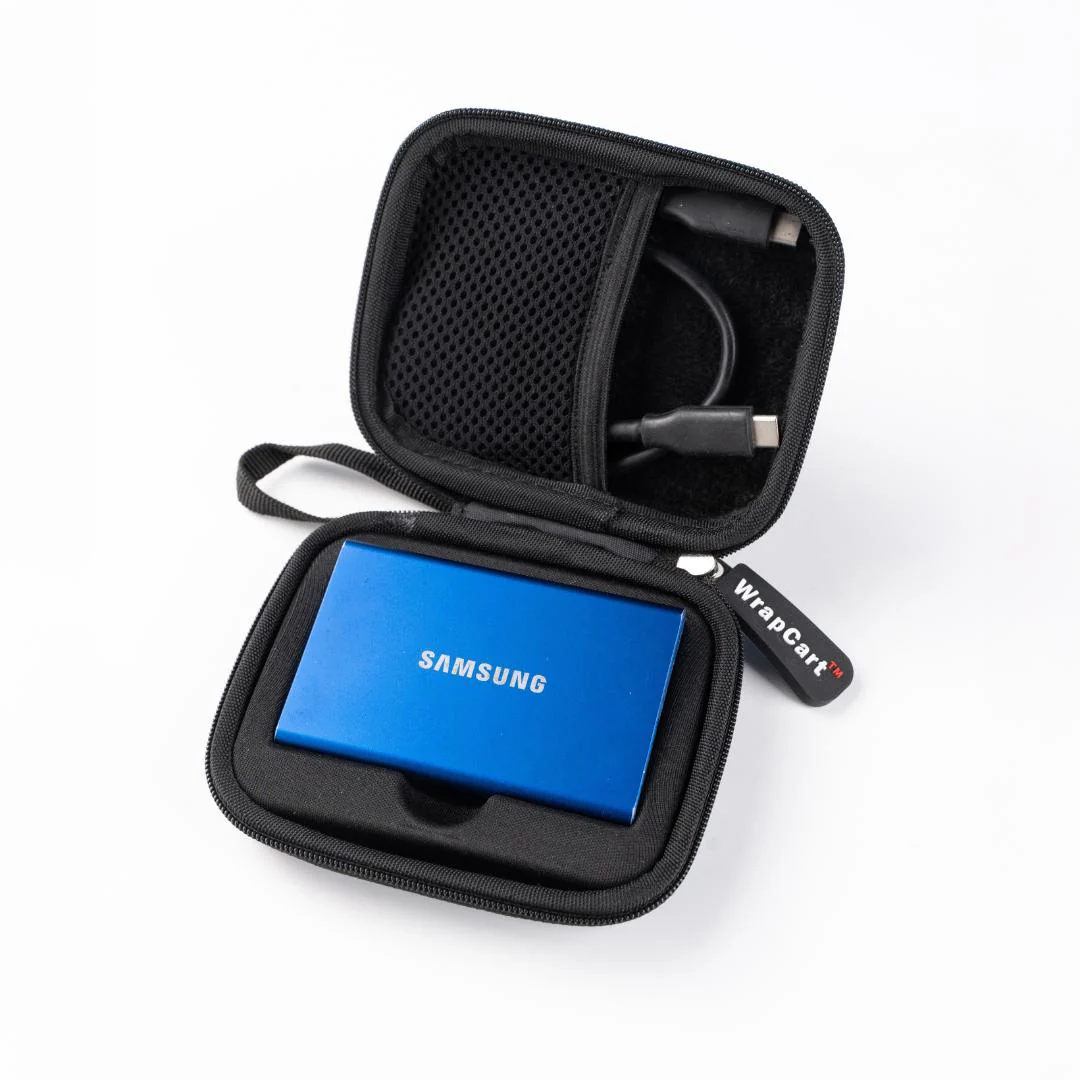 Samsung T7 and T7 Touch SSD Organizer - Black Hard EVA Case - Image 3