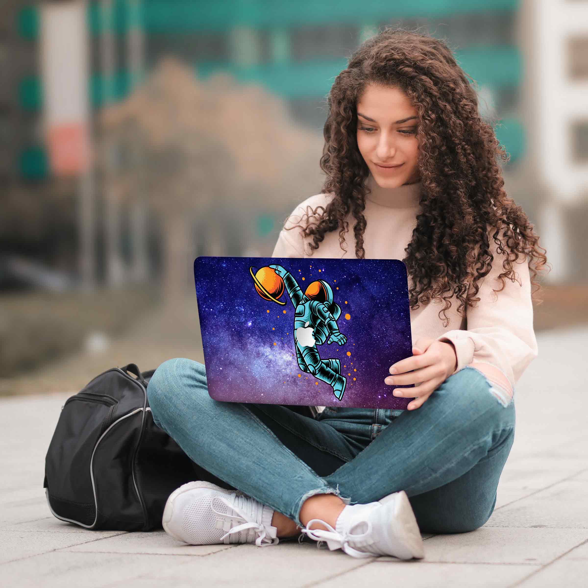 MacBook Saturn and The Astronaut Laptop Skin - Image 5