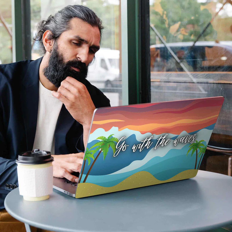 Go With The Waves Laptop Skins - Image 2