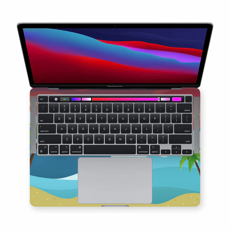 Macbook Go With The Waves Laptop Skins - Image 2
